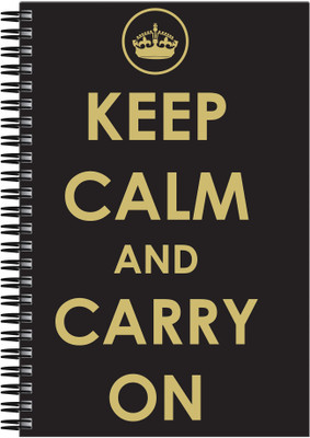 

Art Emporio A5 Notebook(Keep Calm and Carry On, Multicolor)