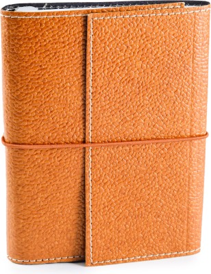 

Eco-Leatherette A6 Journal(Handcrafted, Orange)