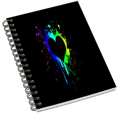 

Shopmania A5 Notebook(Colorful Heart, Multicolor)