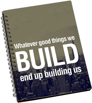 

Rangeele Inkers A5 Notebook(Good things We Build, Multicolor)