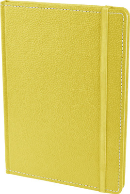 

Eco-Leatherette A5 Diary(Handcrafted, Lime Yellow)