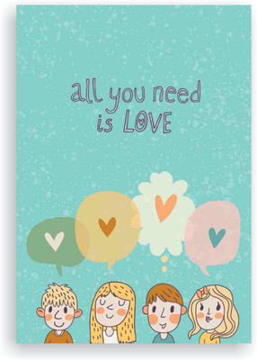 

Goodwork A6 Diary(All You Need Is Love Notebook, Multicolor)