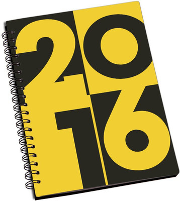 

ShopMantra A5 Notebook(2016 Year Designer Spiral Notebook, Multicolor, Pack of 2)