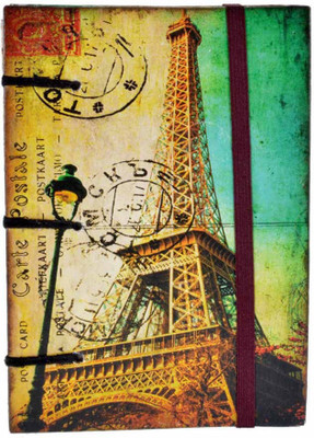 

Craft Play A6 Diary(Vintage Eiffel Tower with Stamp, Multicolor)