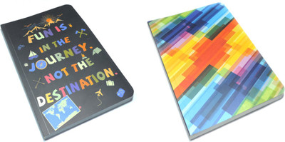 

Ink and Graphite A5 Notebook(Paperback Collection Combo, Multicolor, Pack of 2)