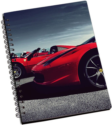

Rangeele Inkers A5 Notebook(Ferrari Red Car, Multicolor)