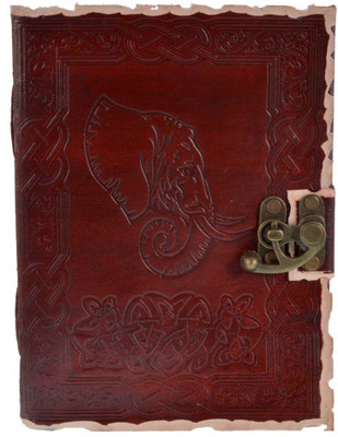 

Craft Play Regular Diary(Elephant Emboss With Lock, Dark Brown)