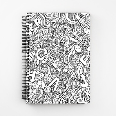 

RAYITE A5 Diary(Decorative Doodle, Multicolor)