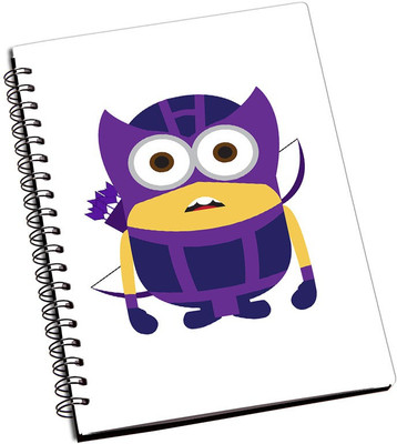 

Rangeele Inkers A5 Notebook(Minion hawk eye, Multicolor)