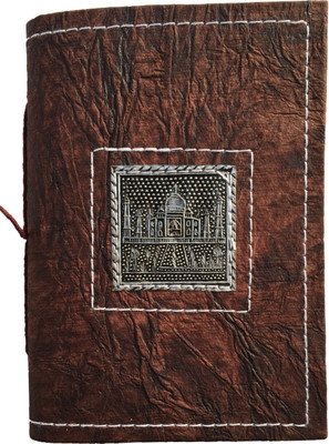 

Rstore Regular Diary(Handmade TajMahal Print Metal Logo Bahi (Size 7x5 inch), Multicolor)