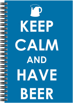 

Art Emporio A5 Notebook(Keep Calm and have Beer, Multicolor)
