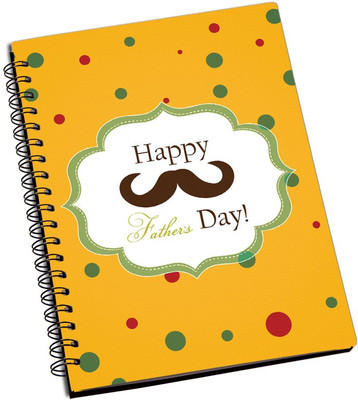 

ShopMantra A5 Notebook(Dad's Mosatche Father's Day Cushion Cover, Multicolor)