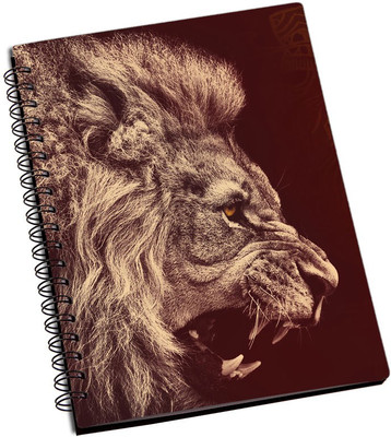 

Rangeele Inkers A5 Notebook(Hear Me Roar Lion, Multicolor)