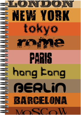 

Art Emporio A5 Notebook(Cities I wanna Visit, Multicolor)