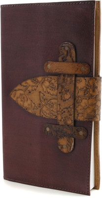 

Store Indya A5 Diary(Handcrafted Gift Set, Brown)