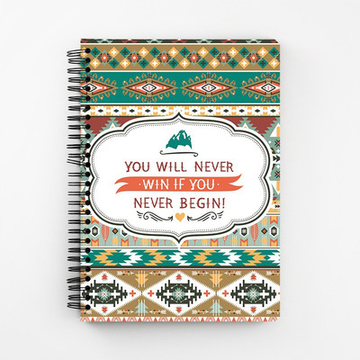 

RAYITE A5 Diary(Begin Aztec Pattern, Multicolor)