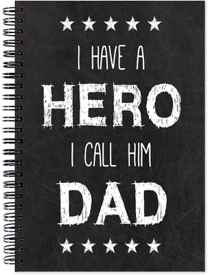 VenTechno Fathers Special Wirebound Ruled Paper Sheets Personal and Office Stationary Notebooks Diary A5 Diary Ruled 160 Pages(Multicolor)
