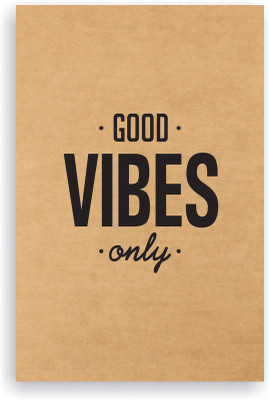 Goodwork A5 Notebook(Good vibes, Brown)