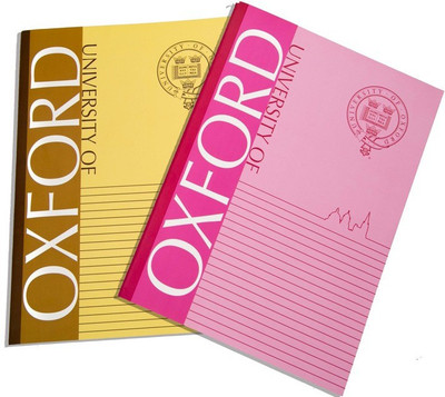 

University of Oxford A4 Notebook(Sheets, Yellow, Pink, Pack of 2), Pink;yellow