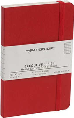 

Mypaperclip Mini Notebook(Executive, Red)