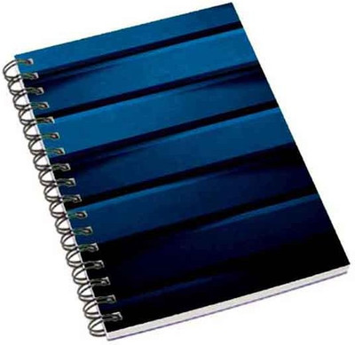 

Shopmania A5 Notebook(Blue Stipes, Multicolor)