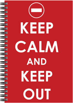

Art Emporio A5 Notebook(Keep Calm and Keep Out, Multicolor)