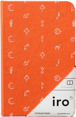 

Karunavan A6 Notebook(Recycled Handmade, Orange)
