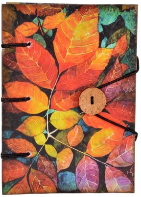 CRAFT CLUB handcraft diary with leaf print in special binding Regular Diary UNRULED 144 Pages(Multicolor)