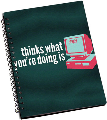 

Rangeele Inkers A5 Notebook(Stupid things, Multicolor)