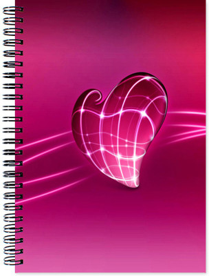 

VenTechno A5 Diary(Valentine's Special Designer Wirebound Ruled Paper Sheets Personal and Office Stationary Notebooks Diary, Multicolor)