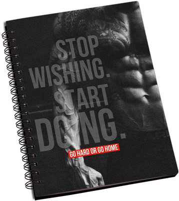 

Rangeele Inkers A5 Notebook(Stop Wishing Start Doing, Multicolor)