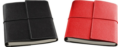 

Eco-Leatherette A5 Diary(Combo, Black, Red, Pack of 2)