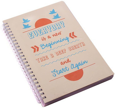 The Crazy Me A5 Diary(Everyday is a new Beginning, Multicolor)