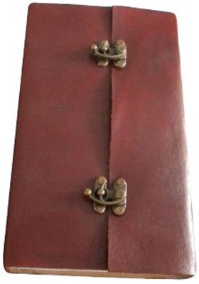 

eShilp Regular Journal(Handmade Plain Leather Cover Diary-2 Lock Closure-Pasted Binding Size 30x21x2.5 Cm Brown, Brown)