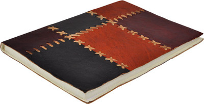 Lal Haveli Handmade Paper Leather Notebook Office Diary Notepad Journal Book Regular Diary Unruled 100 Pages(Multicolor)