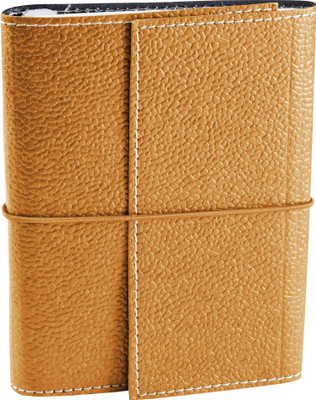 Eco-Leatherette A6 Journal(Handcrafted A6 Journal, Royal gold)