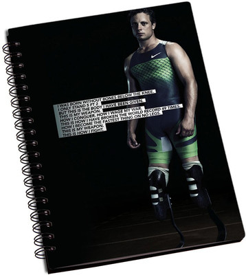 

Rangeele Inkers A5 Notebook(Oscar Pistorius Motivational Quotes, Multicolor)