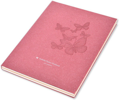 

Enwraps Regular Notebook(EG Series - Engraved Butterfly MR, Maroon)