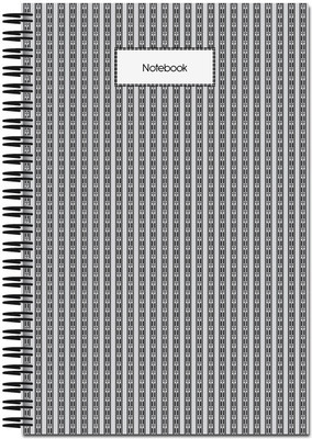 

Art Emporio A5 Notebook(Chain Patterns, Grey)