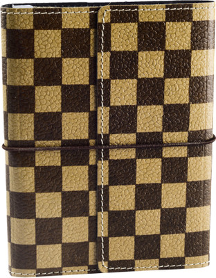 

Eco-Leatherette A6 Diary(Handcrafted Soft Cover Journal, Brown, Beige), Beige;brown