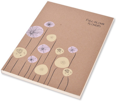 

Enwraps Regular Notebook(Full Blown Flowers (Thick)PK, Brown)