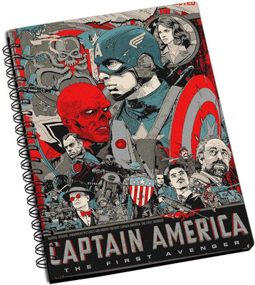 

Rangeele Inkers A5 Notebook(Captain America The First Avengers, Multicolor)