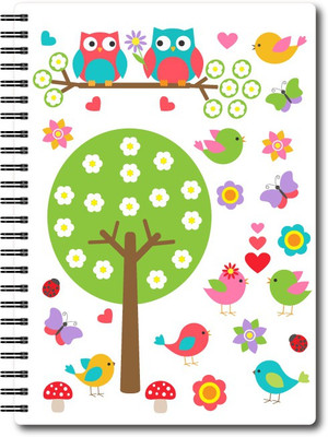 

Nourish A4 Notebook(A4 Size RULED Pages Colourful Graphic Diary, Multicolor)