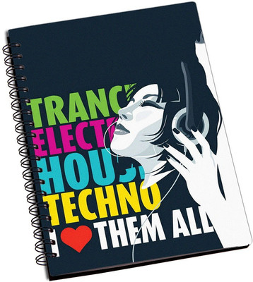

Rangeele Inkers A5 Notebook(All Love For Music, Multicolor)