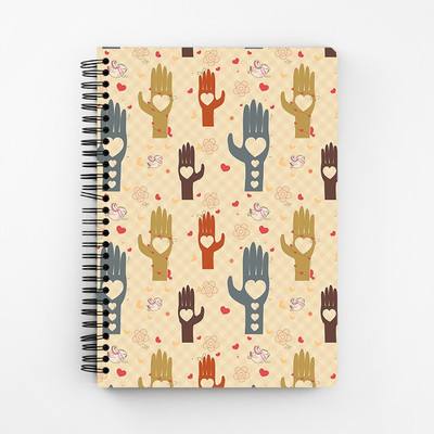 

RAYITE A5 Diary(Heart In Hand, Multicolor)