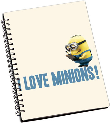 

Rangeele Inkers A5 Notebook(I love minions, Multicolor)