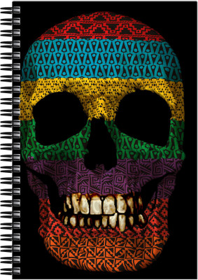 

Art Emporio A5 Notebook(Skull Textile, Multicolor)
