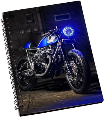 

Rangeele Inkers A5 Notebook(honda bikes Blue, Multicolor)
