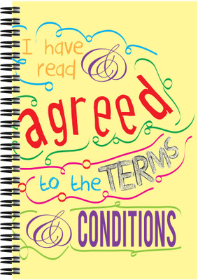 

Art Emporio A5 Notebook(I Have Read all T&C, Multicolor)