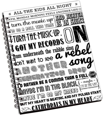 

Rangeele Inkers A5 Notebook(I Got My records On, Multicolor)